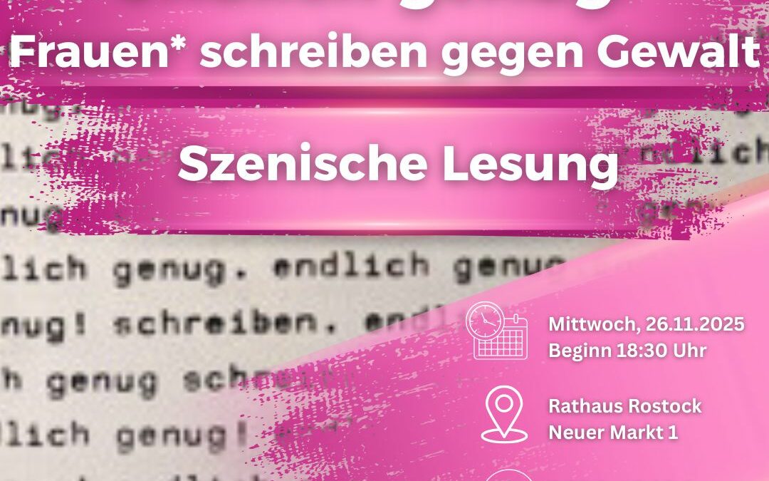 Endlich genug! Frauen* schreiben gegen Gewalt.