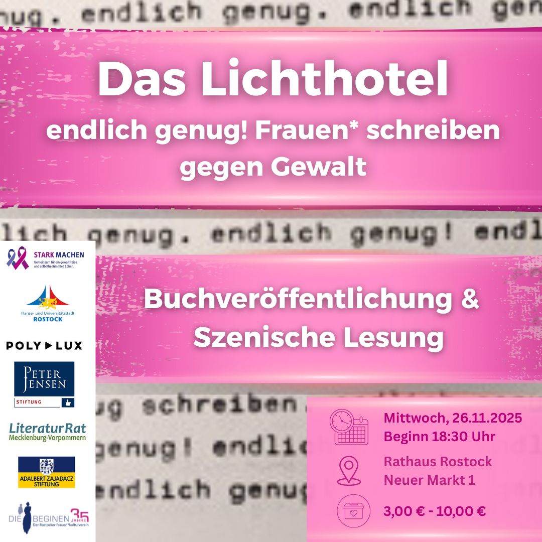 endlich genug! szenische Lesung aktuell