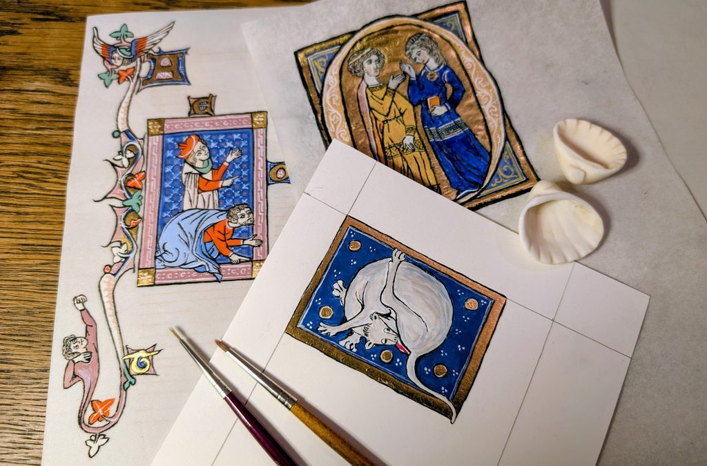 Buchmalerei-Workshop, am 17. Oktober um 14:00 Uhr
